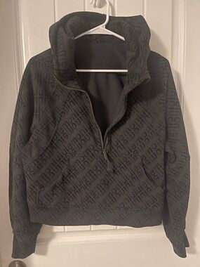 lululemon athletica Black Quarter-Zip Logo Pullover